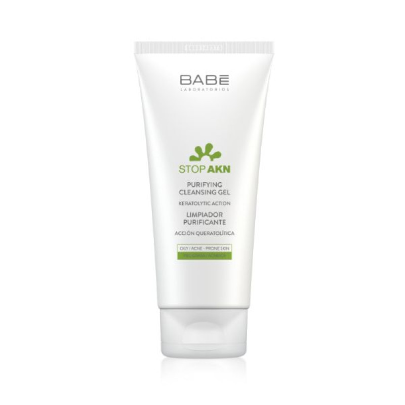 Очищающий гель Laboratorios Babe Stop AKN для жирной и проблемной кожи лица 200 мл