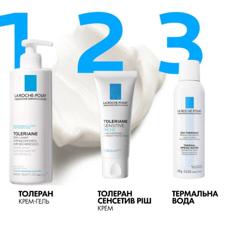Увлажняющий защитный крем La Roche Posay Toleriane Sensitive Riche для сухой кожи лица 40 мл