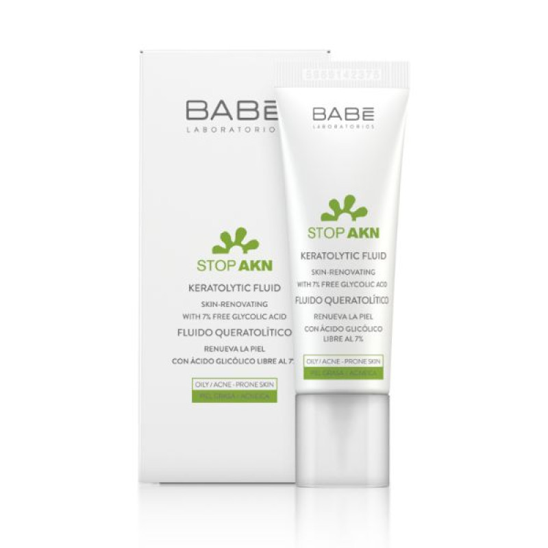 Флюид Babe Laboratorios Stop AKN кератолитический с гликолевой кислотой для проблемной кожи 30 мл