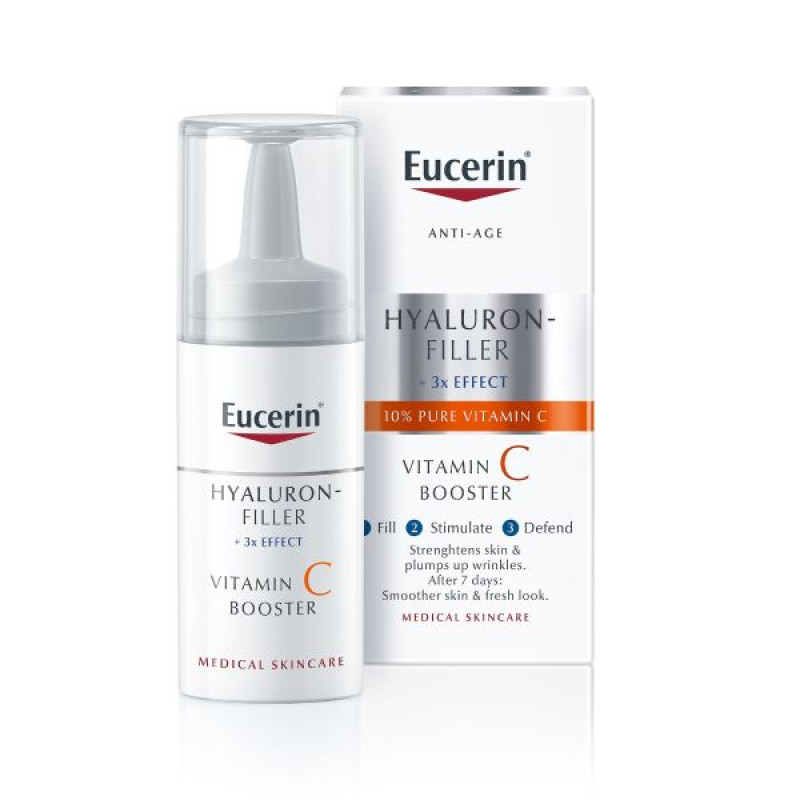 Сыворотка Eucerin Hyaluron-Filler с витамином С бустер ампулы 8 мл №1