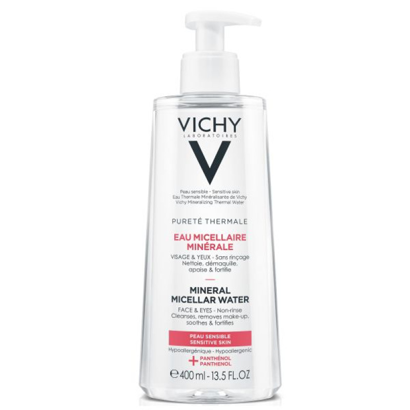 Мицеллярная вода Vichy Purete Thermale для чувствительной кожи лица и глаз 400 мл
