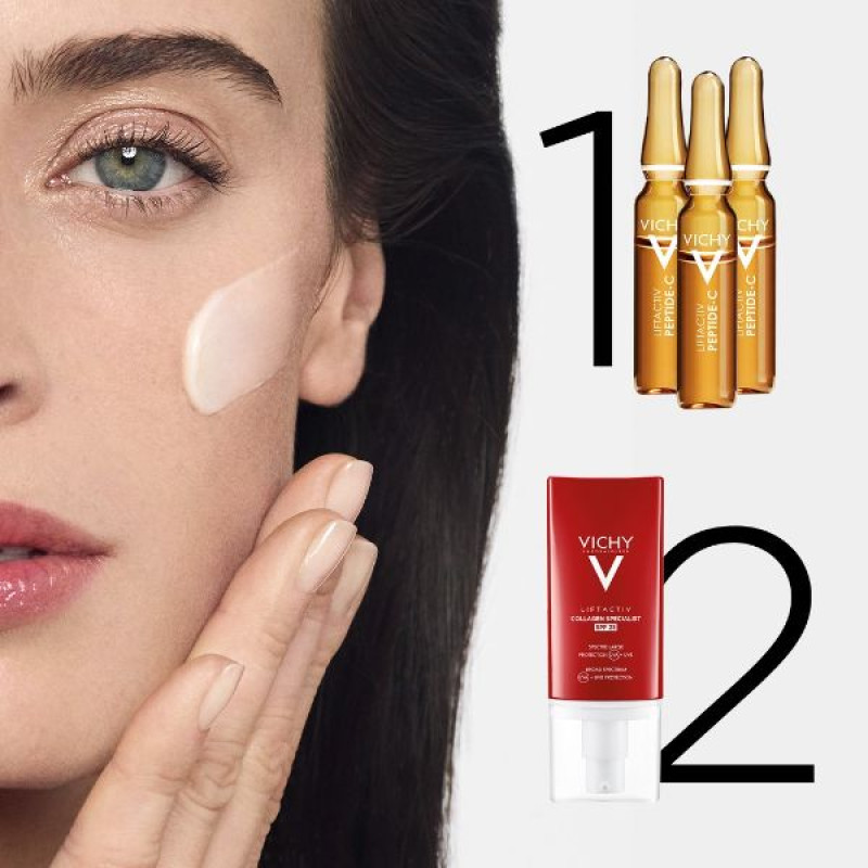 Антивозрастной крем-уход Vichy Liftactiv Collagen Specialist для коррекции морщин и контура лица с солнцезащитным фактором SPF 25 50 мл