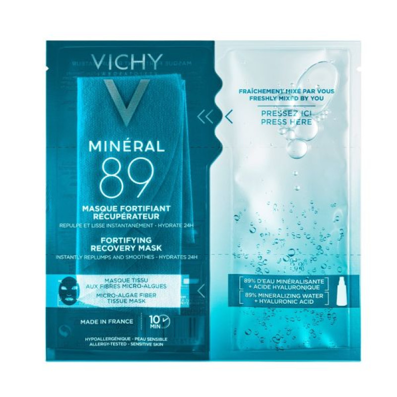 Vichy Mineral 89 Express Mask on a Fabric Base with Microalgae 29 ml