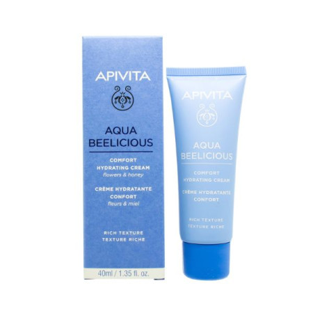 Крем Apivita Aqua Beelicious увлажняющий комфортный насыщенной текстуры 40 мл