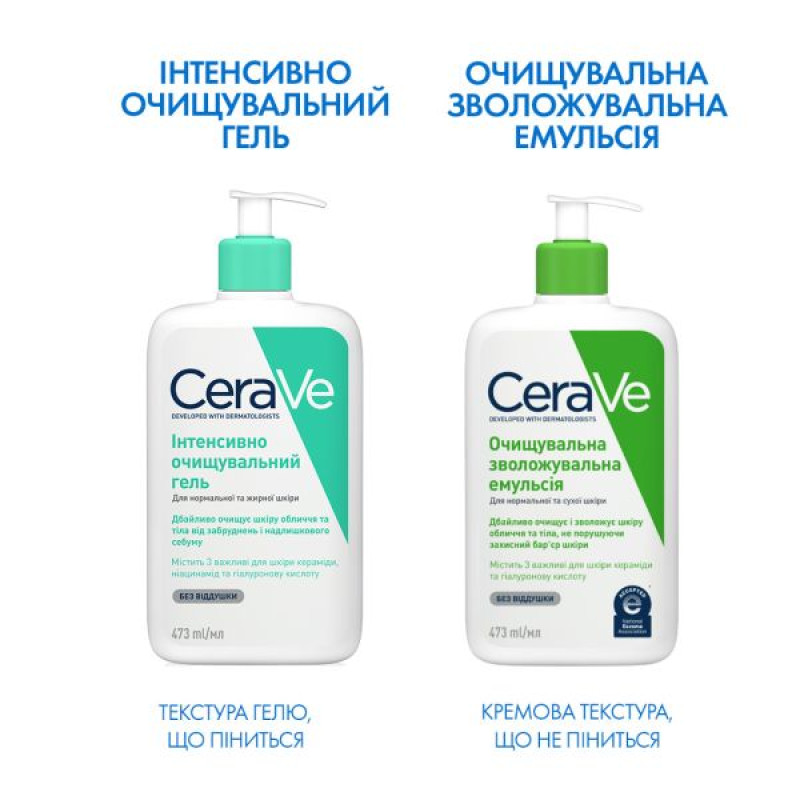 CeraVe Intensive Cleansing Gel for Normal and Oily Face and Body Skin 473 ml