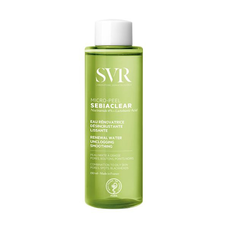 SVR Sebiaclear Micro Peel Cleansing and Smoothing Regenerating Water 150 ml