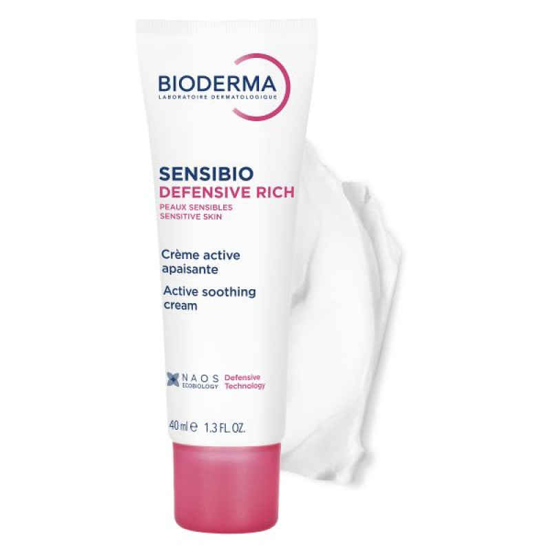Крем насичений Bioderma Sensibio Defensive Rich Сансибіо Дефенсив Річ 40 мл