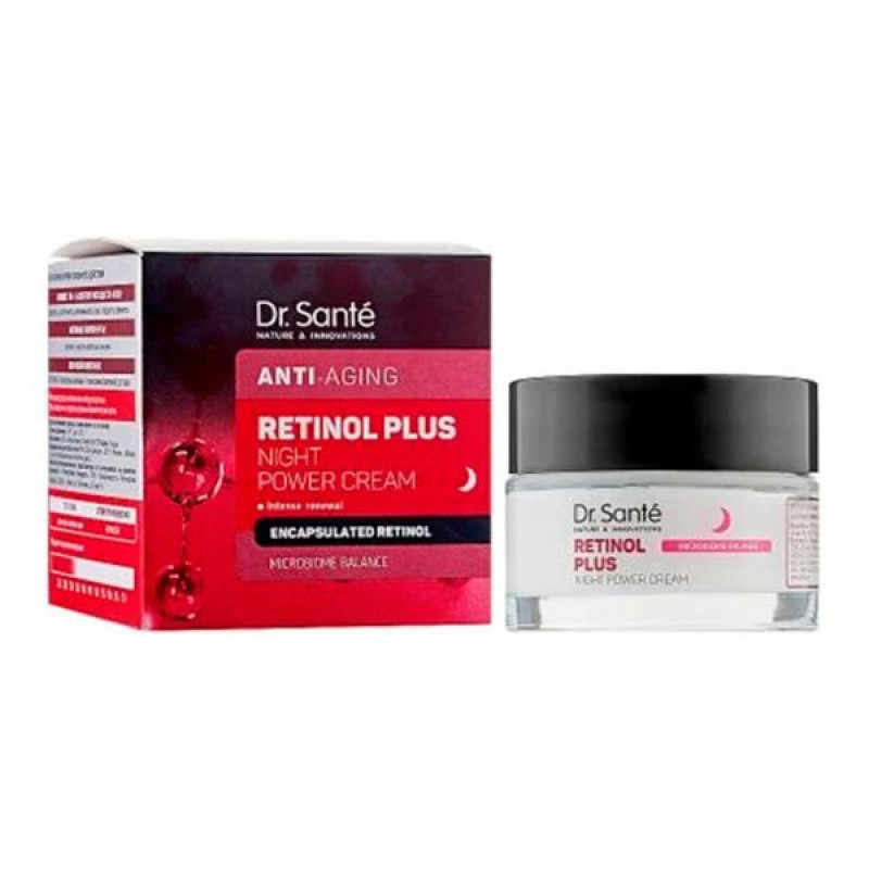 Нічний крем для обличчя посиленої дії Dr. Sante Retinol Plus Night Power Cream 50 мл