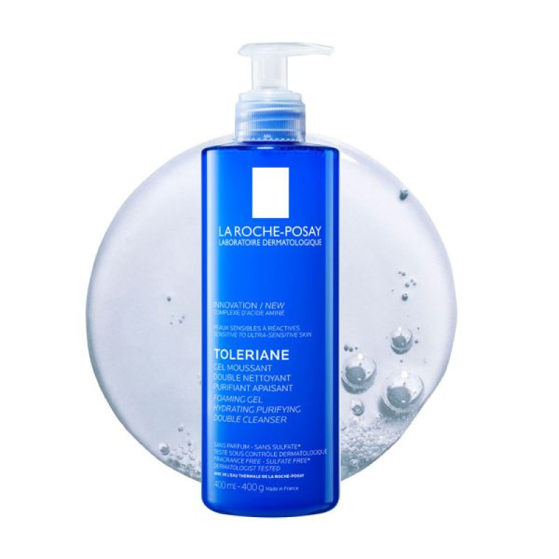 Очищувальний гель-мус La Roche-Posay Toleriane зволожувальний, подвійної дії 400 мл