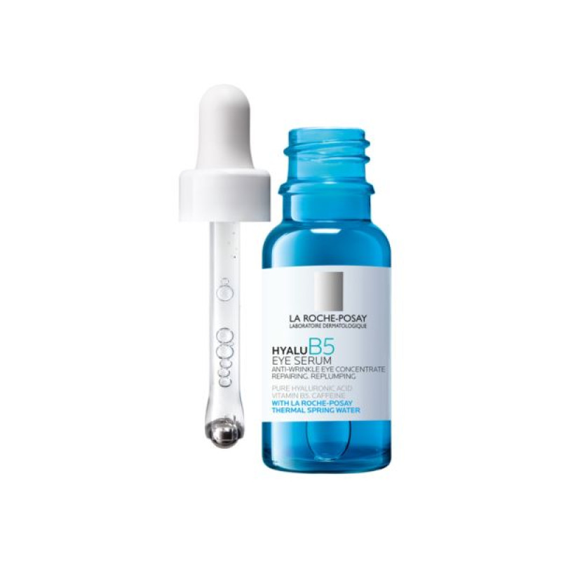 Дерматологічна сироватка La Roche-Posay Hyalu B5 Eye Serum для корекції зморщок та відновлення пружності чутливої шкіри навколо очей 15 мл