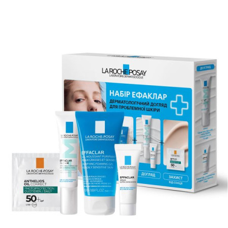 Набір La Roche Posay Ефаклар дерматологічний догляд для проблемної шкіри
