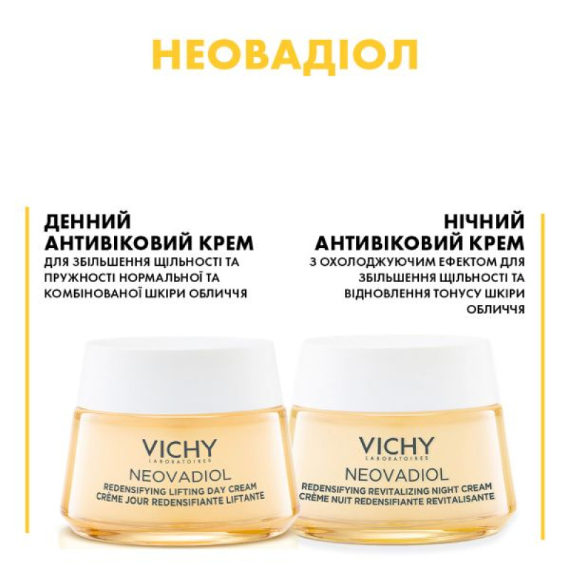 Набор Vichy Неовадиол Дневной антивозрастной крем 50 мл и Ночной антивозрастной крем с охлаждающим эффектом 50 мл