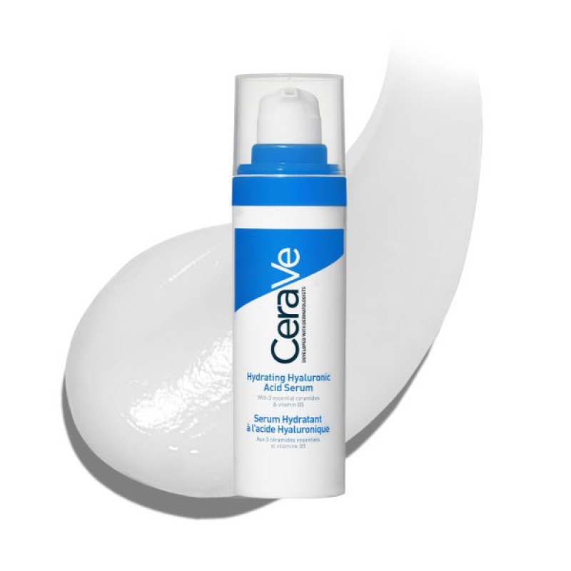 Зволожувальна сироватка CeraVe з гіалуроново кислотою для всіх типів шкіри обличчя 30 мл