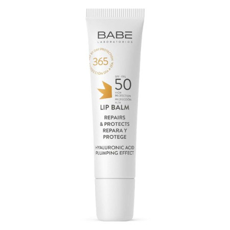 Сонцезахисний бальзам для губ BABE Laboratorios Sun Protection з Гіалуроновою кислотою SPF 50 15 мл