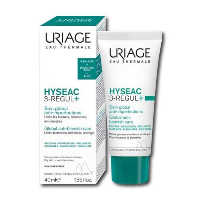 Крем для обличчя Uriage Hyseac 3-regul Global Skincare для зменшення недоліків 40 мл