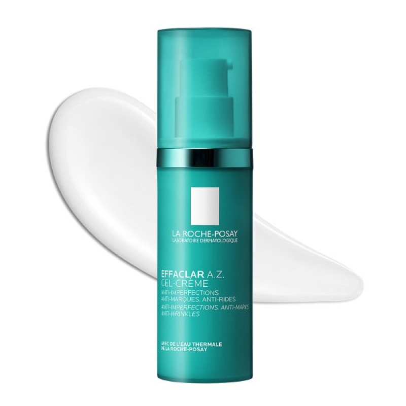 Гель-крем La Roche Posay Ефаклар А.З. з комплексом 3х кислот для зменшення недоліків проблемної шкіри обличчя та корекції зморшок 40 мл