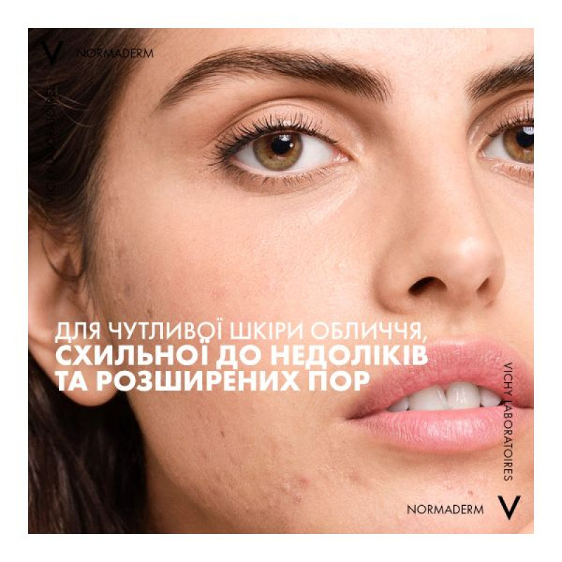 Тонік для обличчя Vichy Normaderm Dermo-Purifying Toner для очищення шкіри обличчя, звуження пор і поліпшення текстури шкіри 200 мл