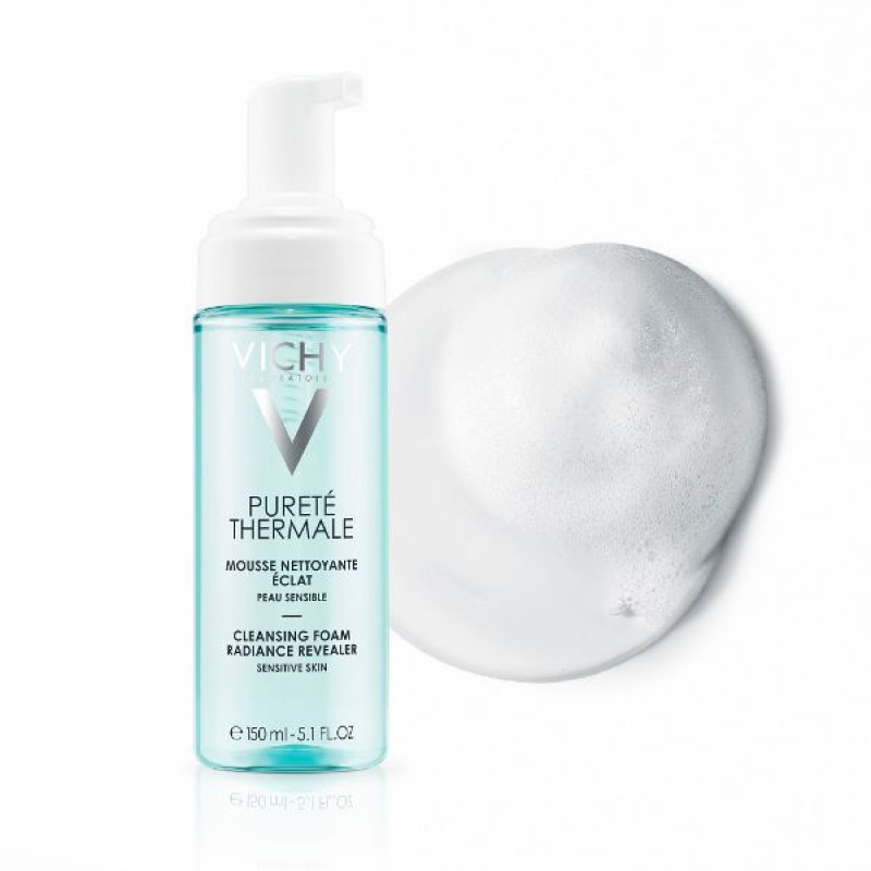 Пінка для очищення шкіри обличчя Vichy Purete Thermale для всіх типів шкіри навіть чутливої 150 мл