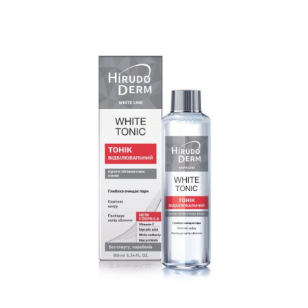 Тонік відбілювальний Hirudo Derm White tonic White line 180 мл