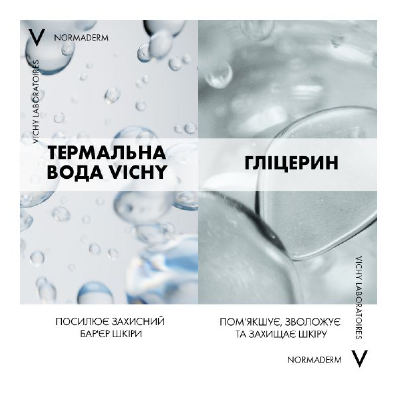 Міцелярний розчин Vichy Normaderm 3-in-1 Purifying Micellar Water для зняття макіяжу та очищення шкіри обличчя і навколо очей 200 мл