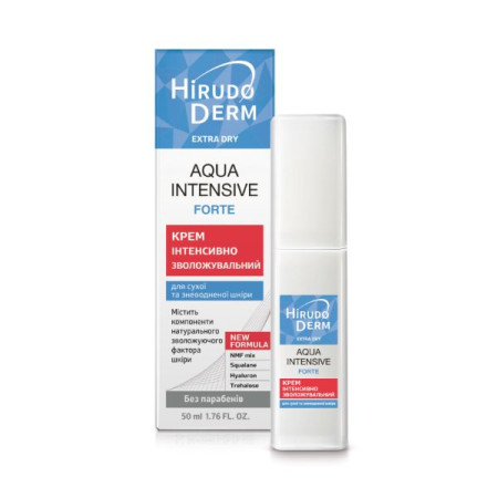 Крем інтенсивно зволожуючий Aqua intensive forte hirudo derm extra dry 50 мл
