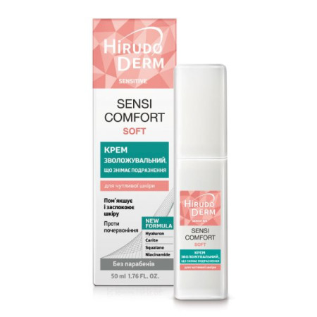 Крем заспокійливий Sensi-comfort що знімає подразнення hirudo derm sensitive туба 50 мл