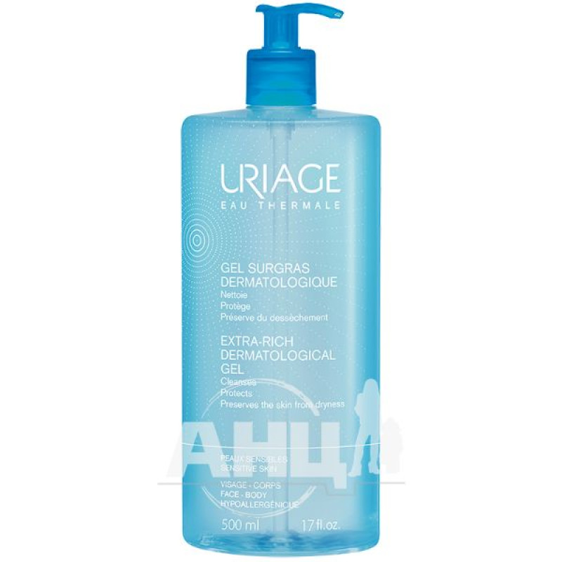 Uriage Dermatological Cleanser Gentle Foaming Gel 500 ml