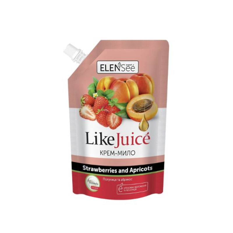 ElenSee cream soap strawberry, apricot doypack 450 ml