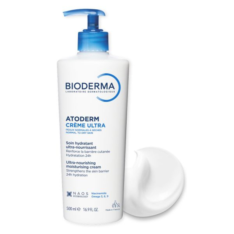 Крем Bioderma Atoderm Ultra Атодерм Ультра для сухой атопической кожи 500 мл