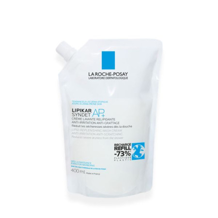 La Roche Posay Ліпікар Синдет АП+ очищувальний крем-гель для дуже сухої, схильної до атопії шкіри 400 мл змінний блок