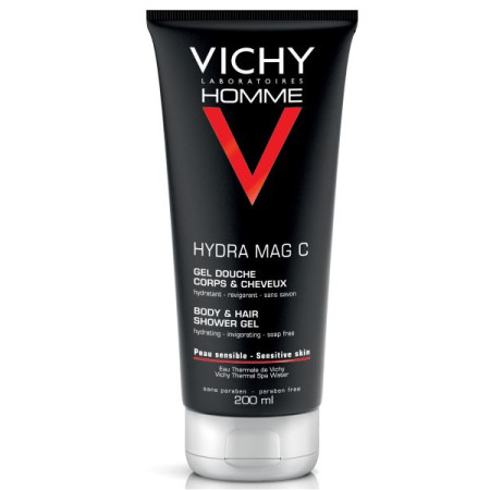 Vichy Homme Hydra MAG C Toning Shower Gel for Body and Hair 200 ml