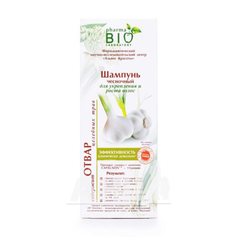 Pharma Bio Laboratory Garlic Shampoo for Hair Strengthening and Growth 200 ml