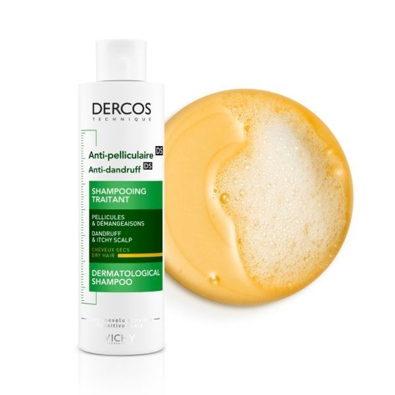 Vichy Dercos Anti-Dandruff Shampoo with Enhanced Action for Dry Hair 200 ml