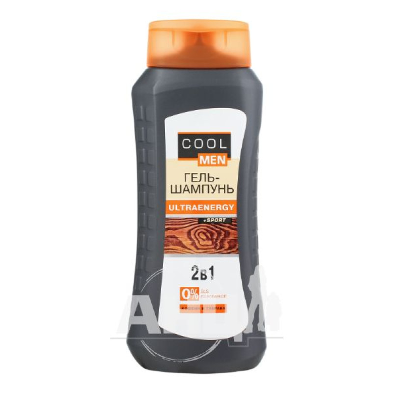 Гель-шампунь для волос и тела Cool men Ultraenergy 400 мл