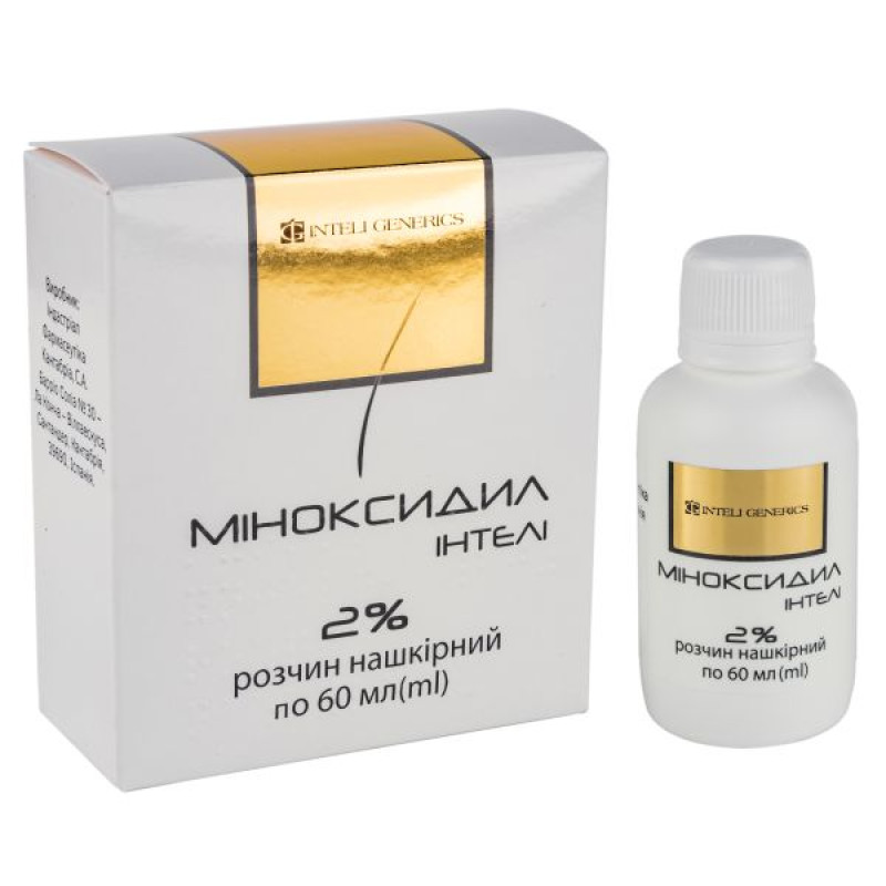 Minoxidil Inteli cutaneous solution 2% bottle 60 ml