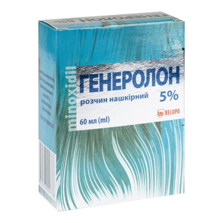 Генеролон (міноксидил) розчин 5% 60 мл