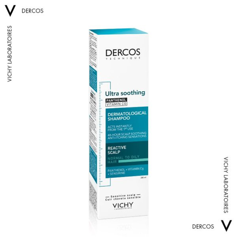 Vichy Dercos Soothing Shampoo for Sensitive Scalp for Normal and Oily Hair 200 ml