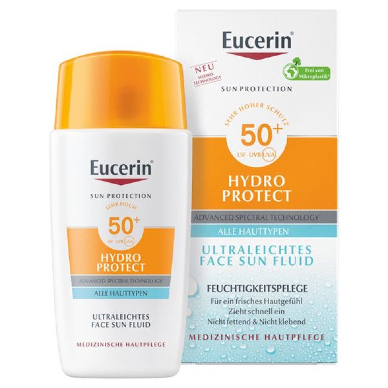 Eucerin Hydro Protect SPF 50+ Ultra-Light Facial Hydrating Sunscreen Fluid 50 ml