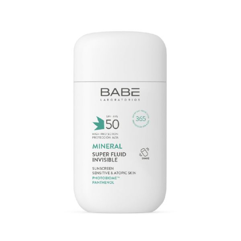 Babe Laboratorios Sun Protection Mineral Fluid SPF 50 with Physical Filters 50 ml