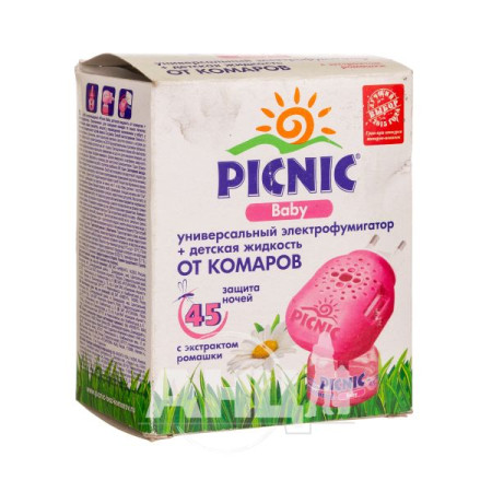 Фумігатор + рідина від комарів Picnic Baby 30 мл