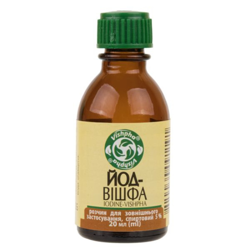 Iod-Vishfa alcohol solution for external use 5% bottle 20 ml