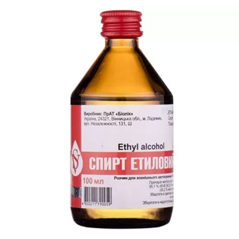 Ethyl alcohol 70% solution 100 ml