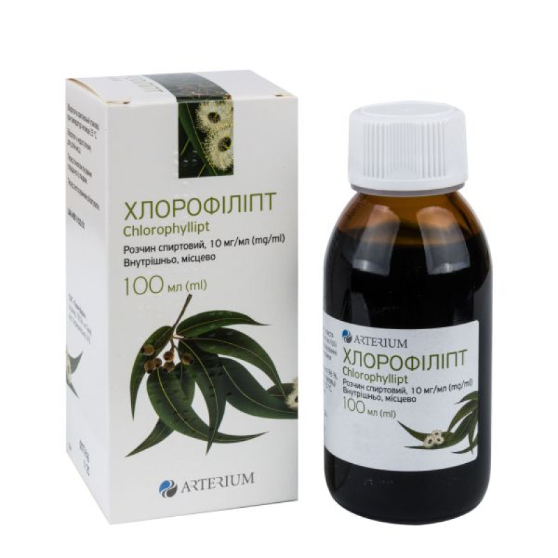 Chlorophyllipt alcohol solution 10 mg/ml bottle 100 ml