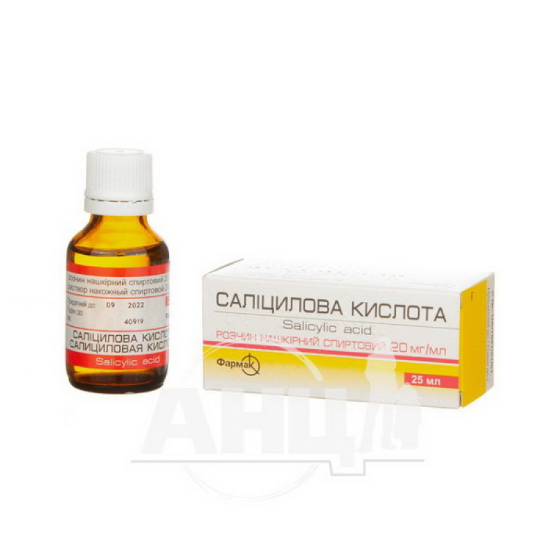 Salicylic acid cutaneous alcohol solution 2% bottle 25 ml