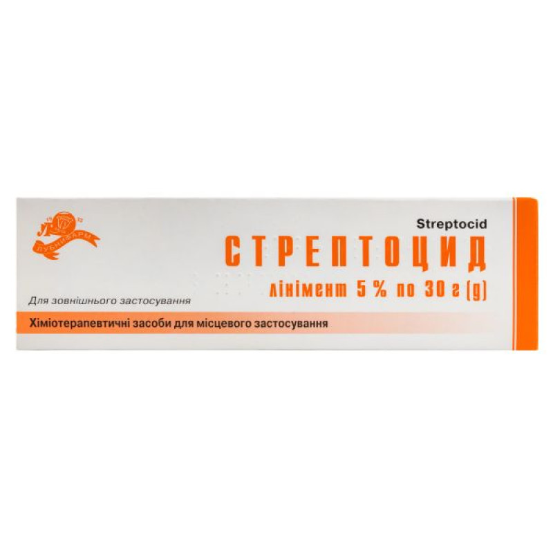 Стрептоцид линимент 5 % туба 30 г