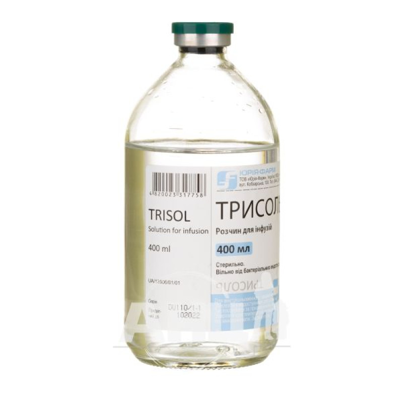 Трисоль раствор для инфузий бутылка 400 мл