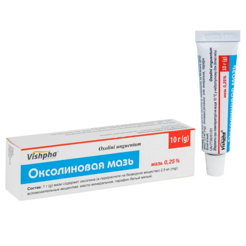 Oxolinic ointment 0.25% tube 10 g
