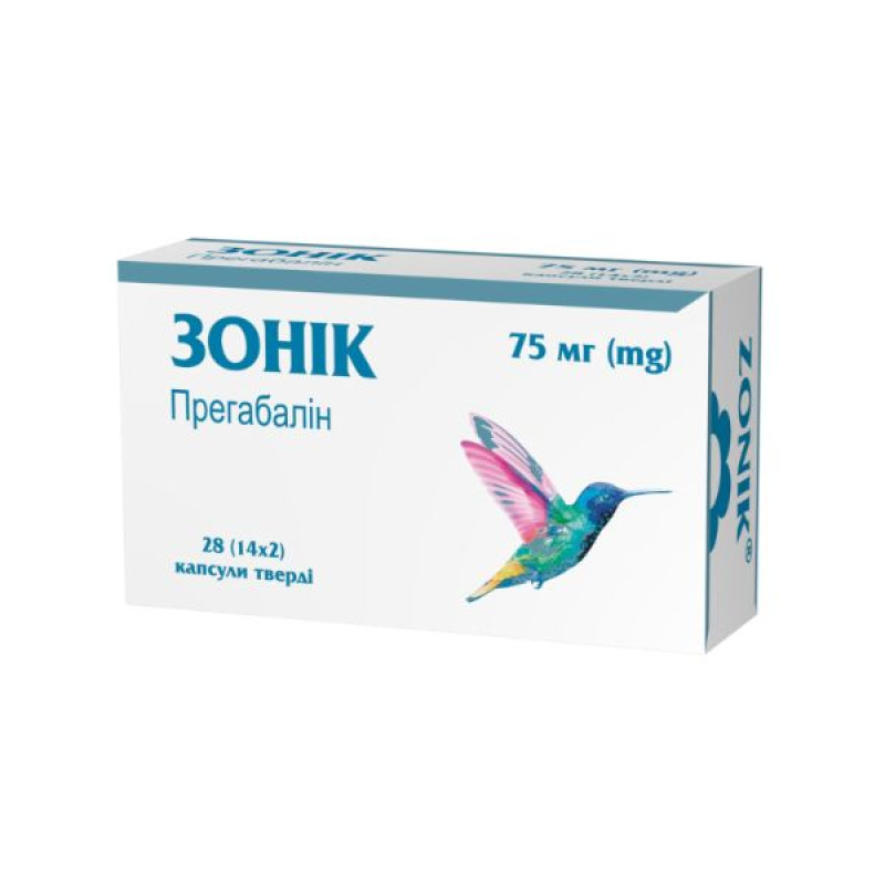 Zonik hard capsules 75 mg blister No. 28