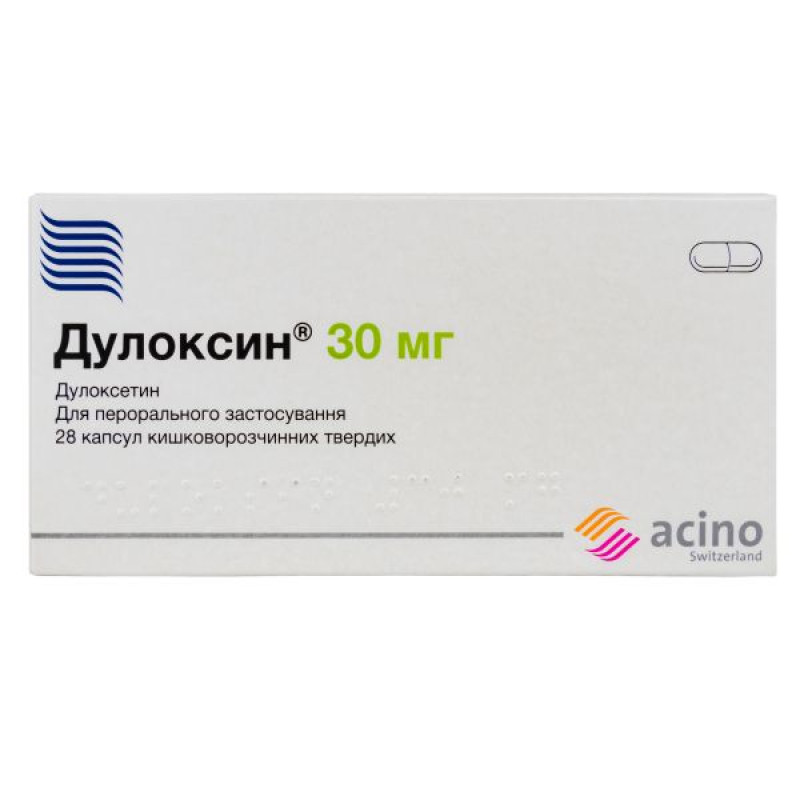 Duloxin capsules 30 mg No. 28