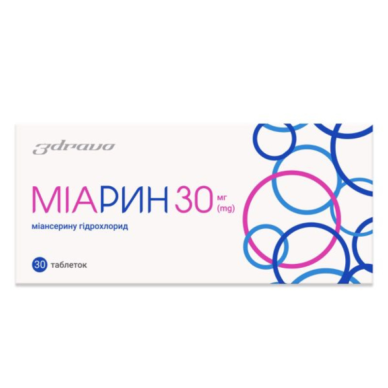Миарин таблетки покрытые оболочкой 30 мг №30